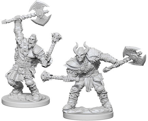 Pathfinder - Unpainted Half-Orc Male Barbarian